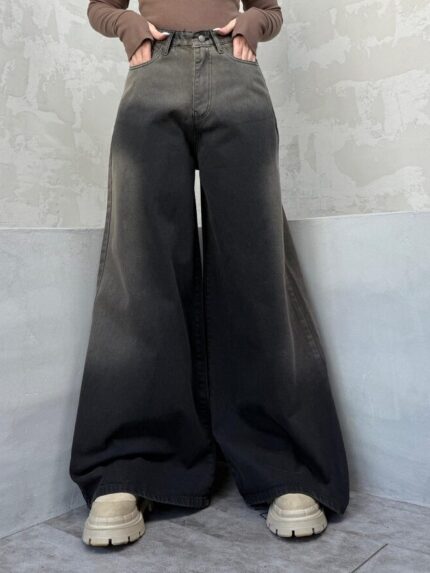 شلوار فول بگ شست کرم کد  4020