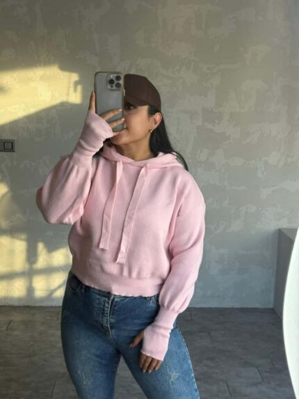 هودی بافت کلاهدار فینگر دار کد 4102